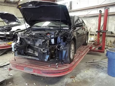 metal chassis on car cracked|car frame repair after accident.